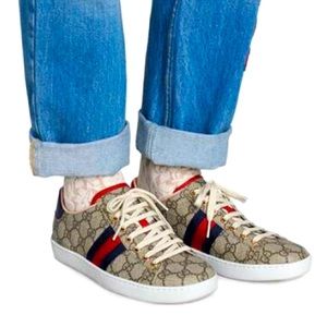 GUCCI SUPREME Aces Low 💯 Authentic